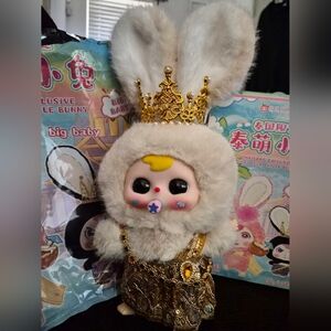 Plush Royal Bunny Stuffed Animal with Gold Crown